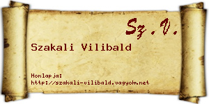Szakali Vilibald névjegykártya